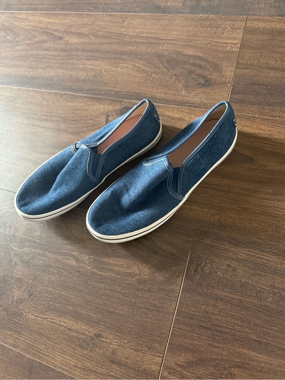 Women’s Kate Spade Slip-On Casual Sneakers in Navy Blue